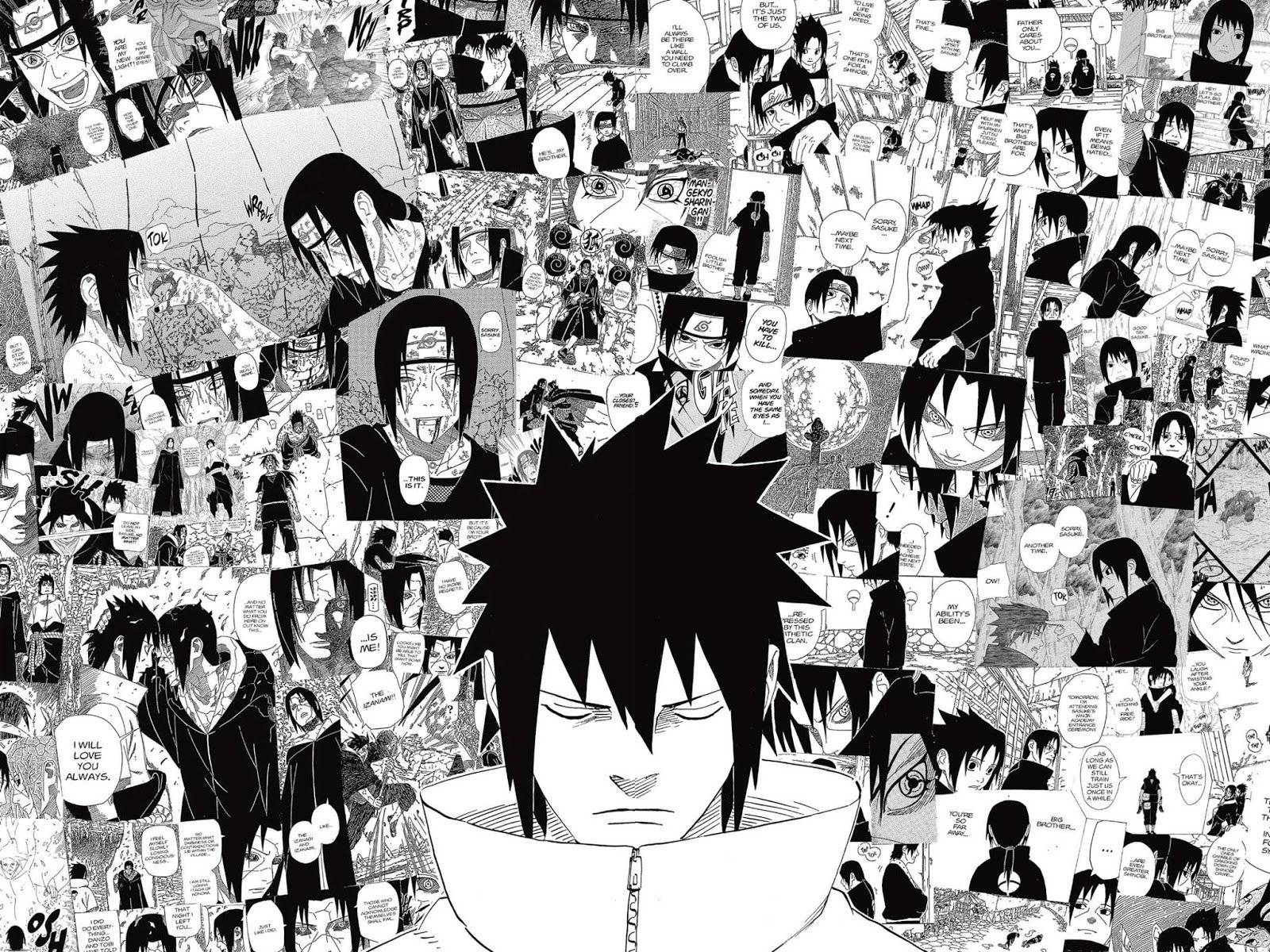 1600x1200 Daily Itachi i die a lil bit on the inside thinking about how kishimoto himself made this collage of sasuke and itachi moments like bro didnt you know my, Desktop