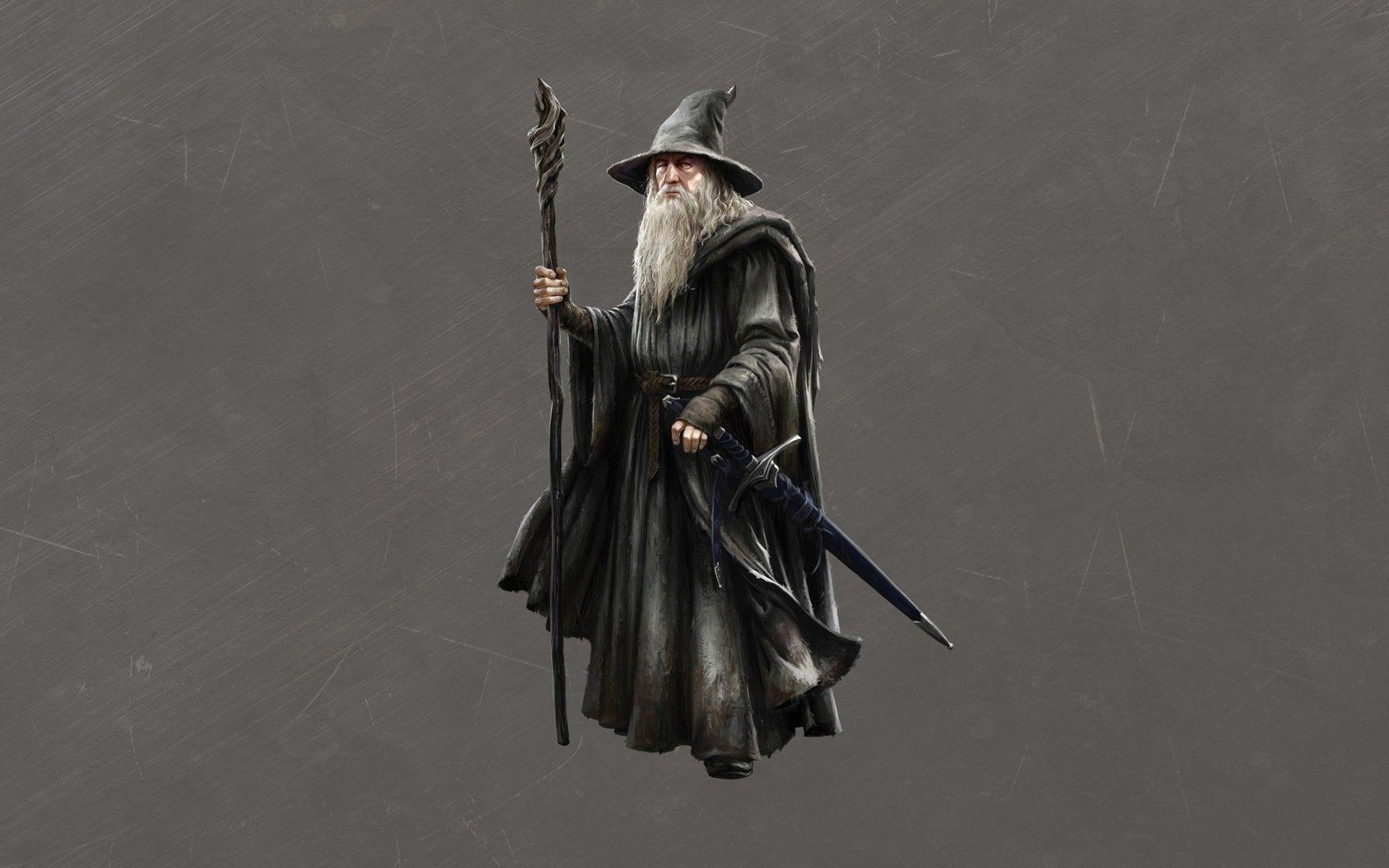 1920x1200 gandalf the lord of the rings artwork wizard sword wallpaper, Desktop