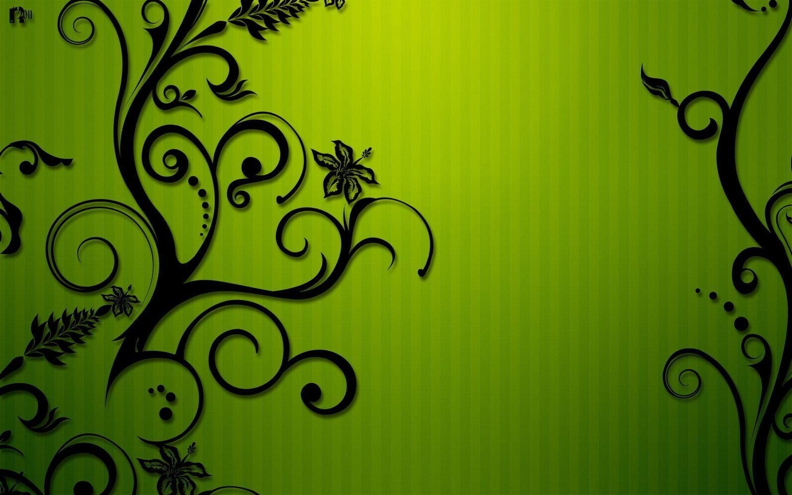 1600x1000 Black And Neon Green Background, Desktop