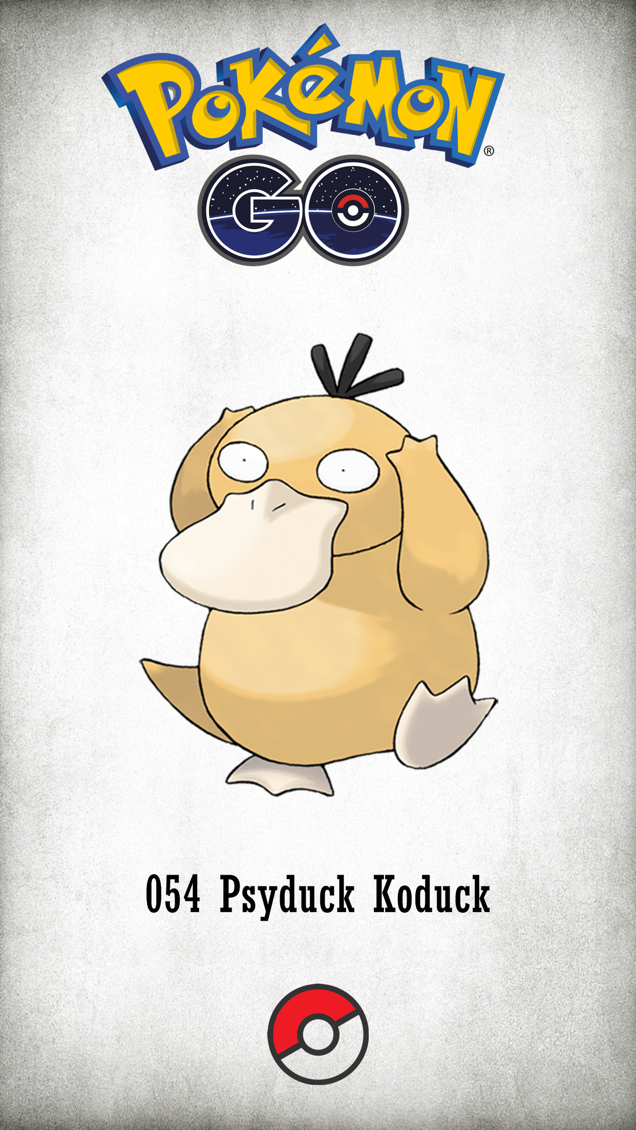 1250x2210 Character Psyduck Koduck, Phone