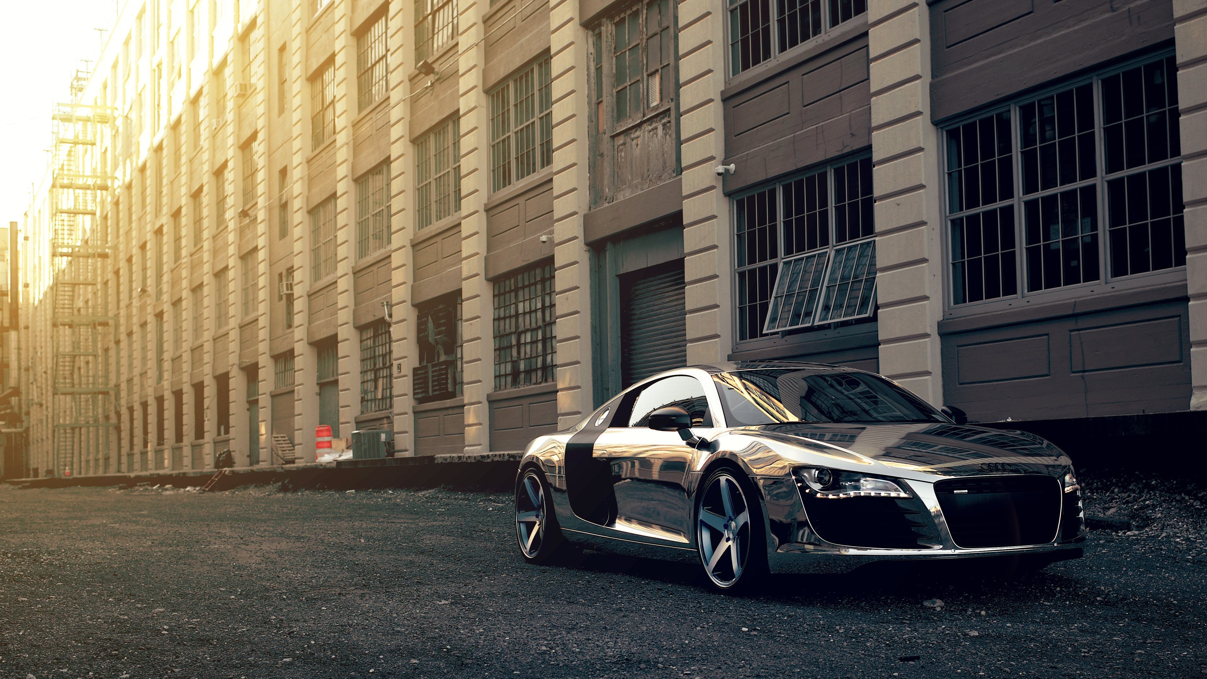 3840x2160 audi r8 chrome Ultra HD 4K Wallpaper. Cars. Ultra HD, Desktop