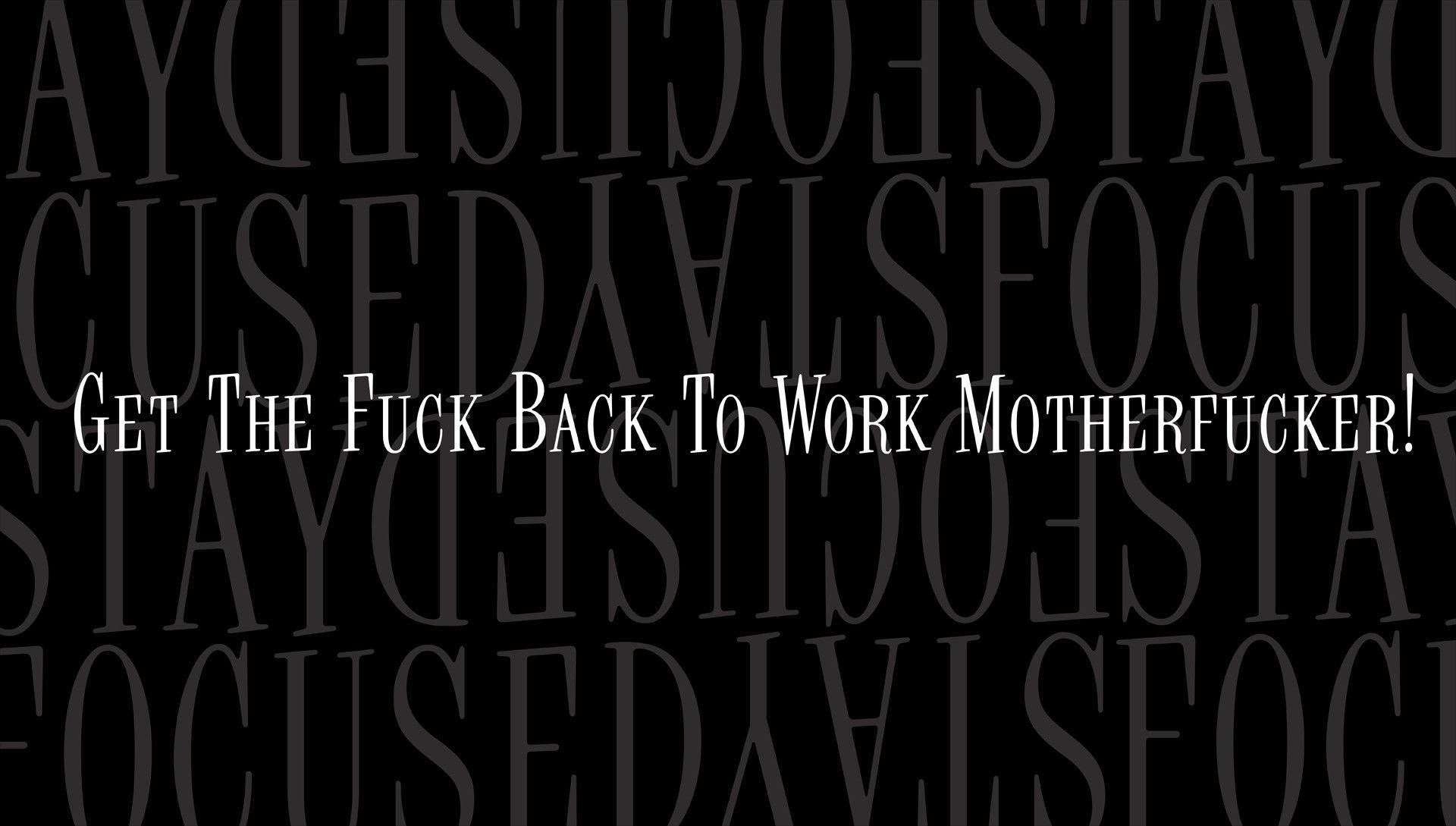 1920x1090 Typography motivational back to work wallpaper, Desktop