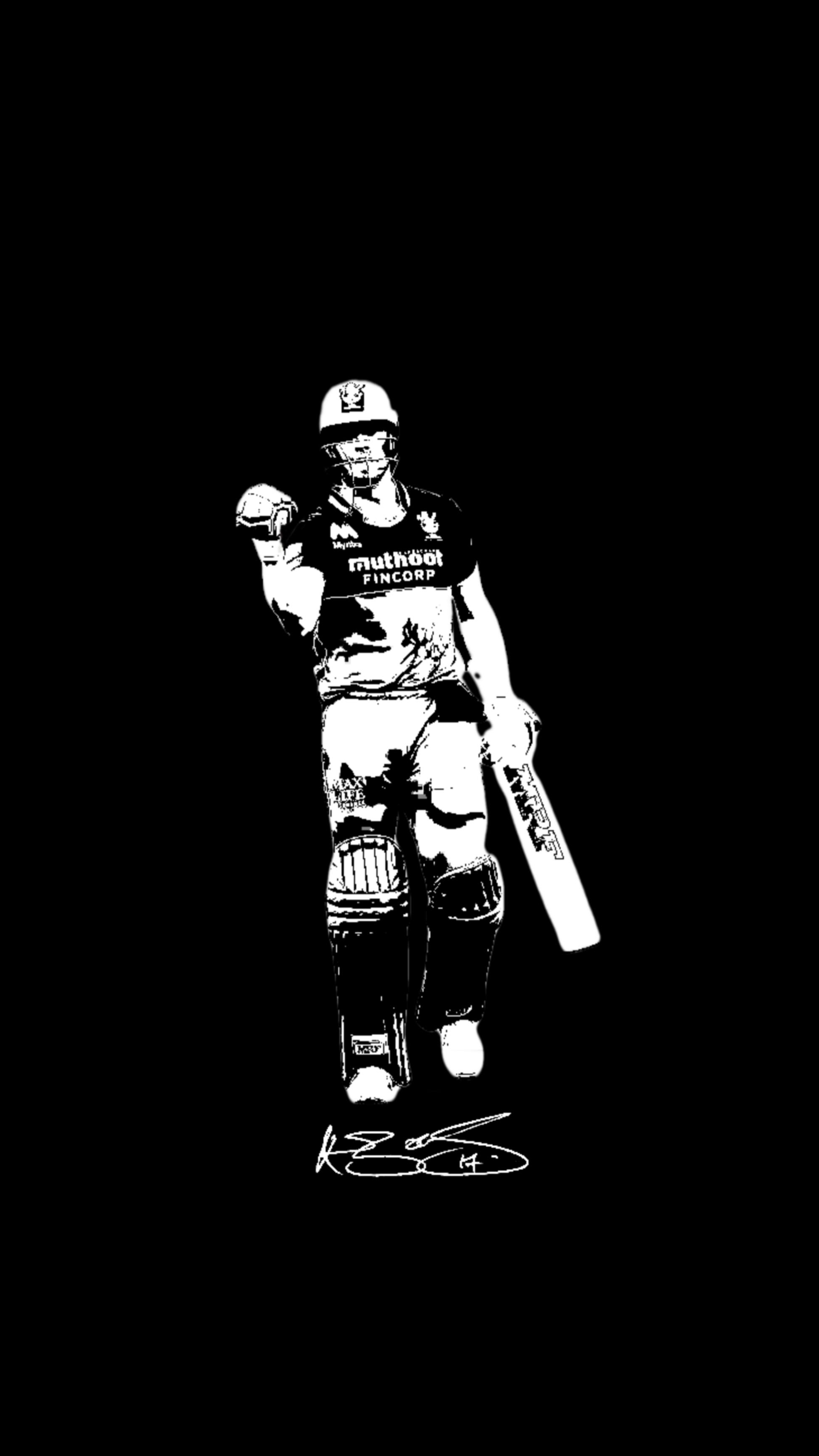 1950x3470 Dark Mobile Wallpaper no. 18 (Abd, Gayle and Yuvraj), Phone