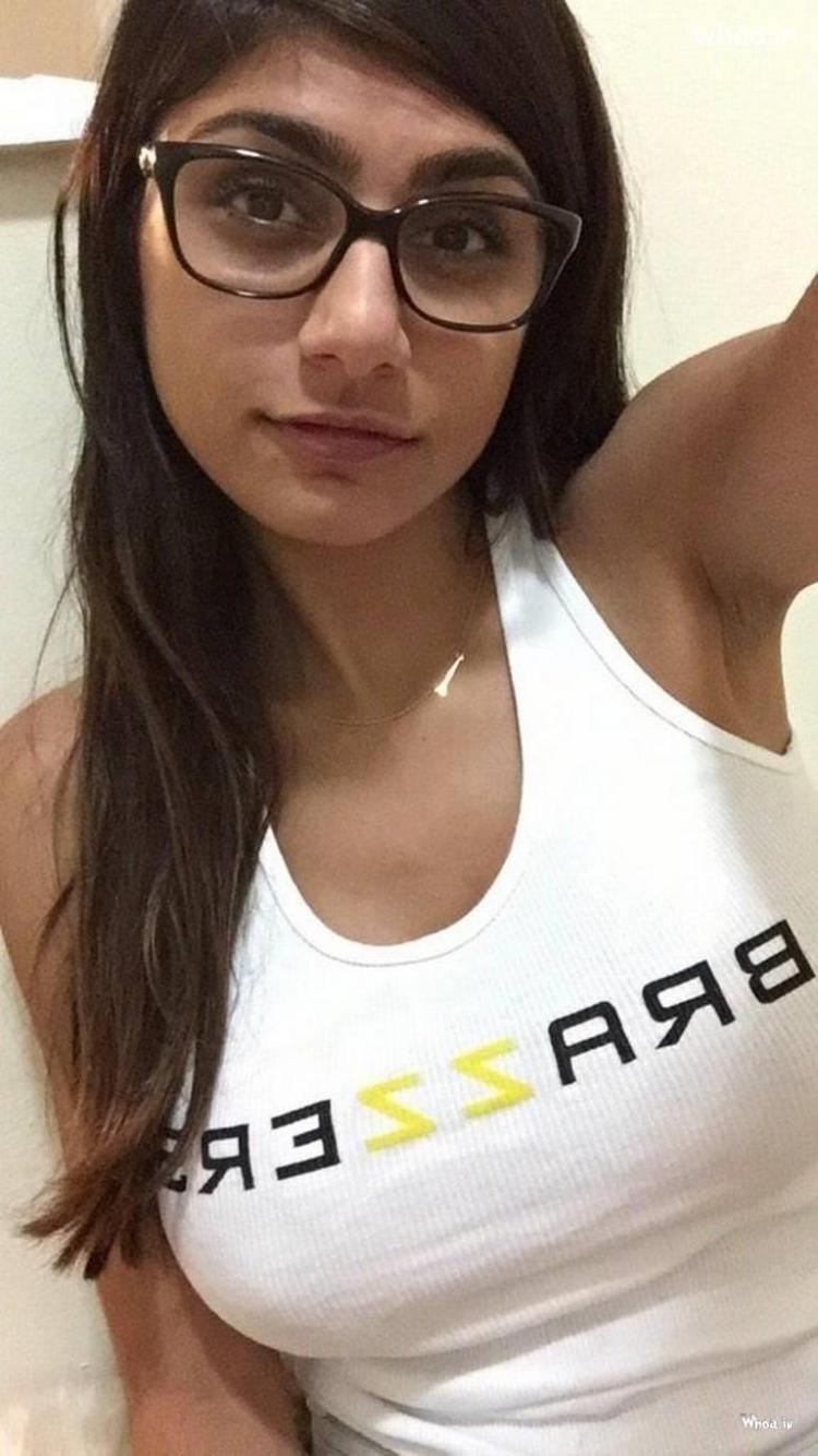 750x1340 Free download Mia Khalifa Selfie In White T Shirt HD Wallpaper, Phone