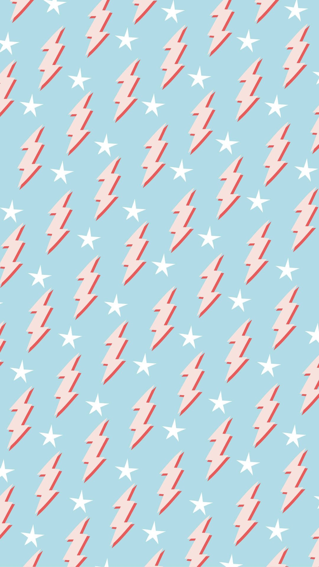 1080x1920 Download Preppy Lightning Bolt Pattern Wallpaper, Phone