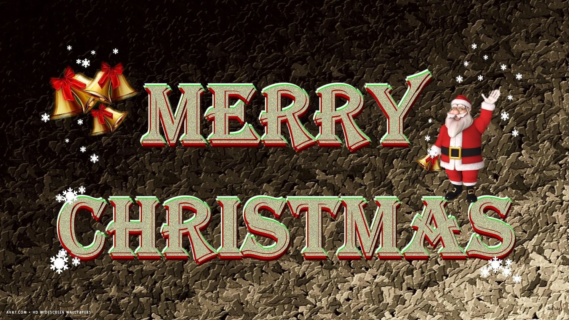 1920x1080 merry christmas text sant jingle bells holiday HD widescreen wallpaper / holidays background, Desktop