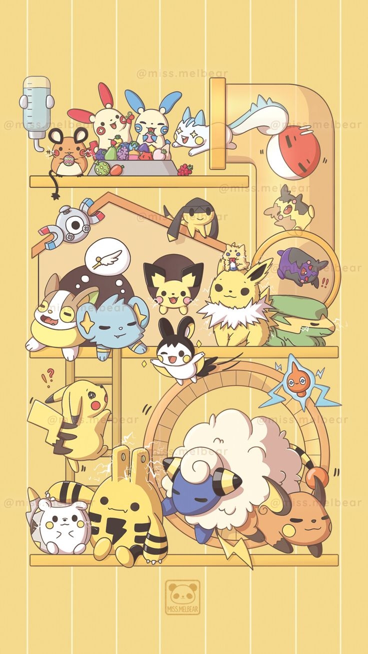 740x1310 Melissa Chan - { aesthetic pokemon }⁣ ⚡ Electric Edition ⚡. Cute pokemon wallpaper, Cool pokemon wallpaper, Pokemon background, Phone