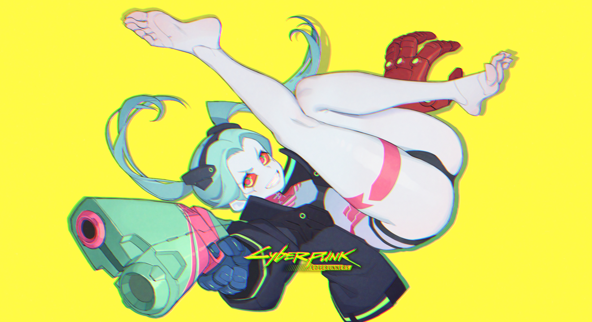 1920x1050 Wallpaper, Cyberpunk edgerunners, Rebecca edgerunners, anime girls, cyberpunk, anime games, Desktop