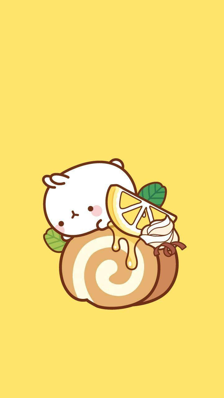 730x1290 Download Molang With A Lemon Wallpaper, Phone