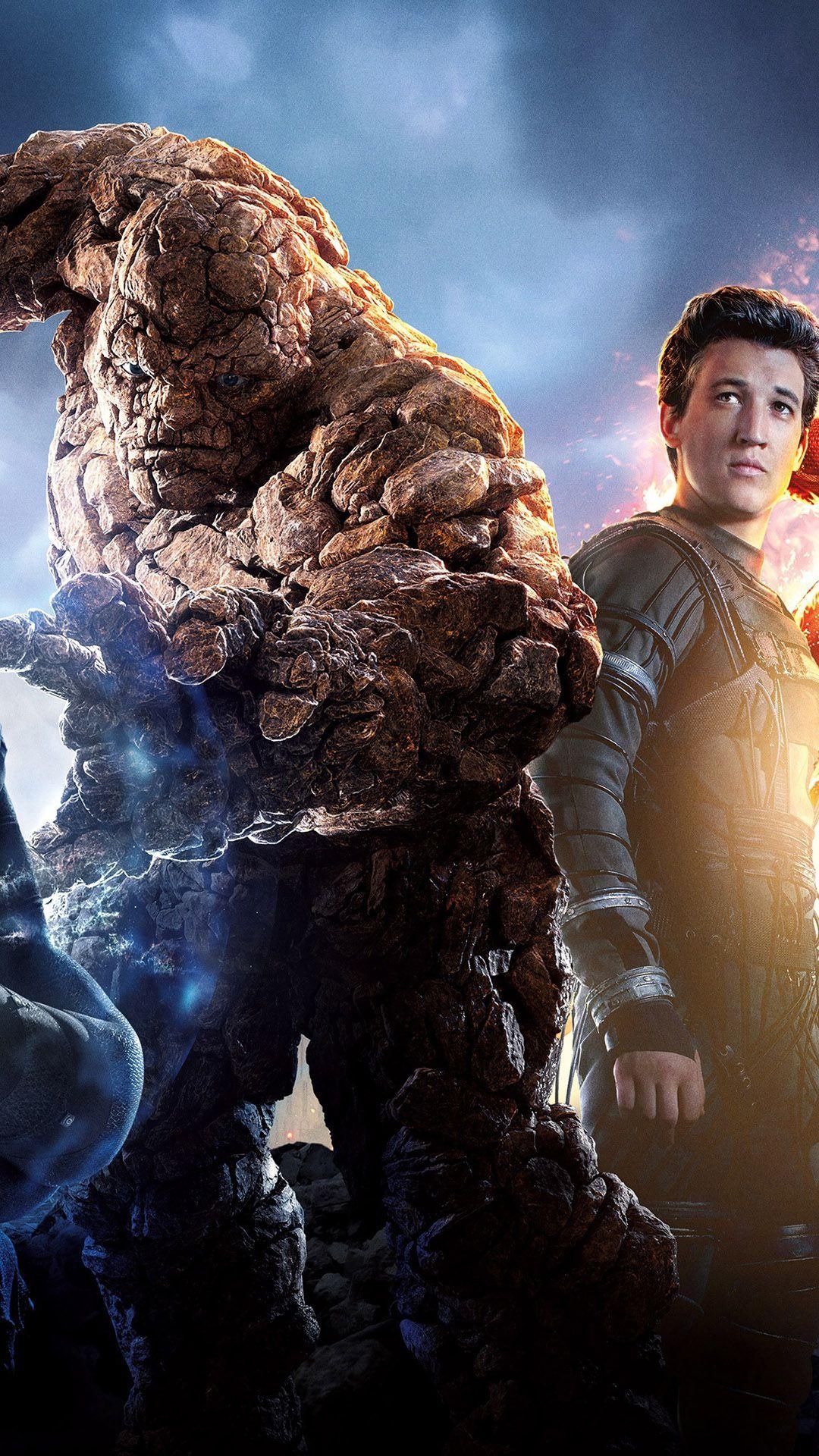 1080x1920 HD Background Fantastic Four Characters 2015 Movie Poster Wallpaper, Phone