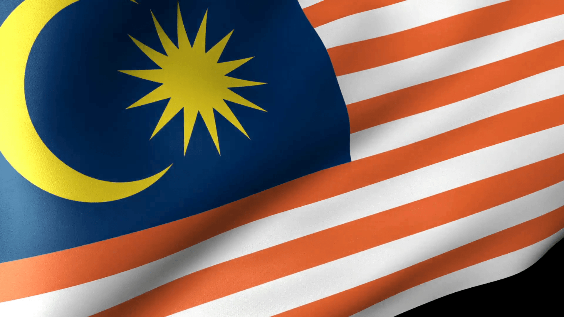 1920x1080 Malaysia Flag Waving Motion Background, Desktop