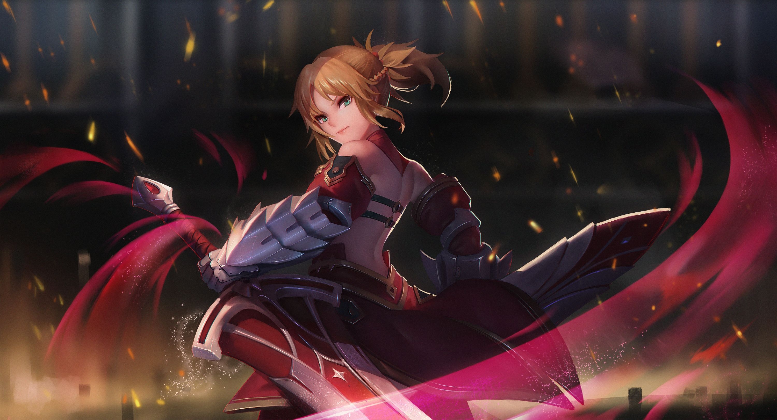 3000x1630 Saber Of Red Fate Grand Order, HD Anime, 4k Wallpaper, Image, Background, Photo and Picture, Desktop