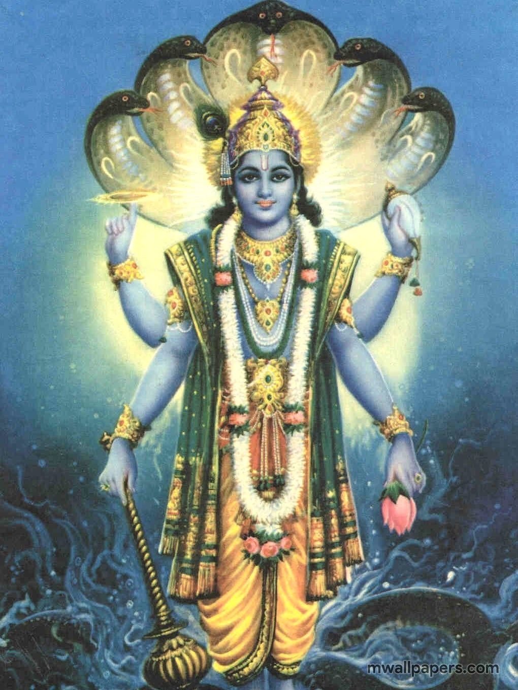 1020x1360 Lord Vishnu HD Image () (2020), Phone