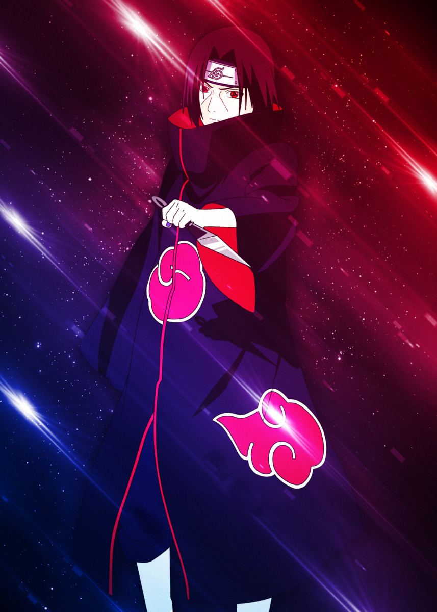 860x1200 Naruto Itachi Metal Poster' Poster by Melvina Poole. Displate. Itachi, Naruto wallpaper, Naruto wallpaper iphone, Phone