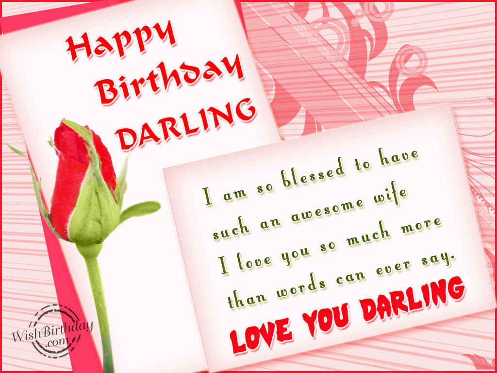 1030x770 Happy Birthday Love You Darling Wishes For Darling Wife, Desktop