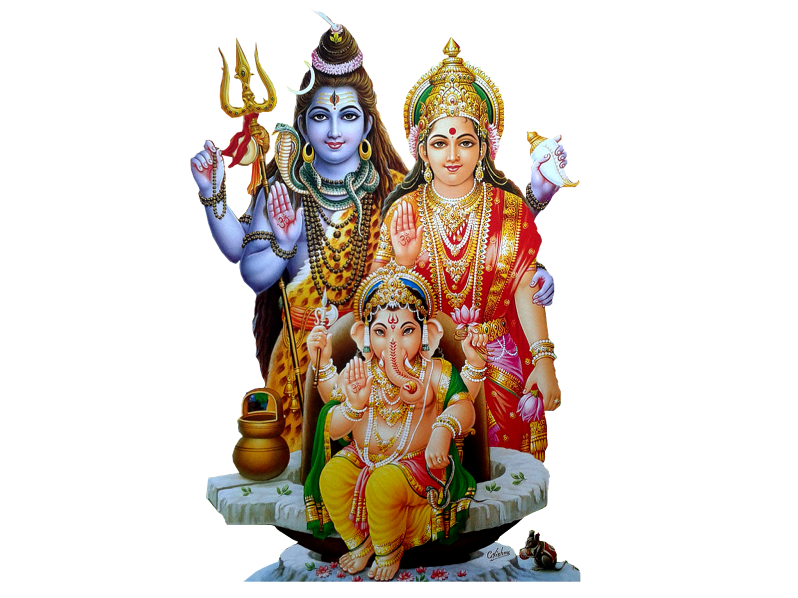 1600x1200 Lor Shiva Parvathi Ganesh Png Image Free Download Maha Sivaraatri, Desktop