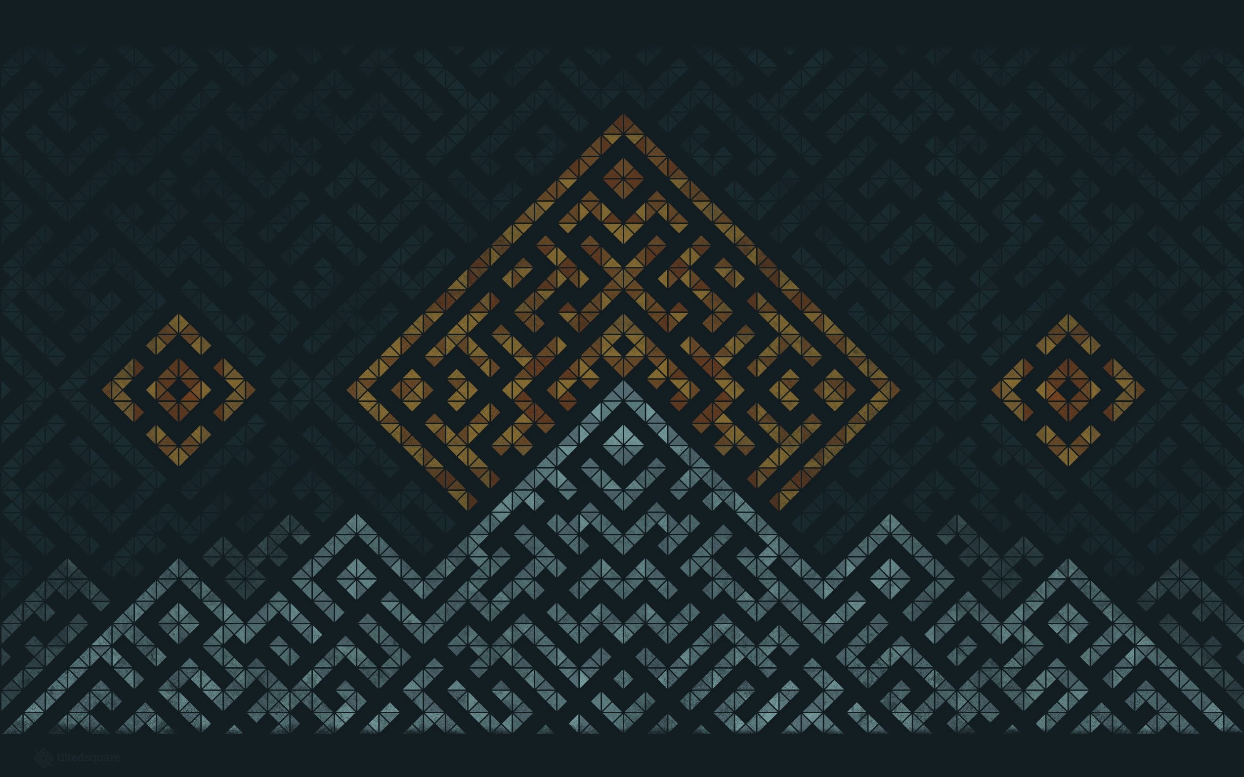 2520x1580 Geometric Landscape, Desktop