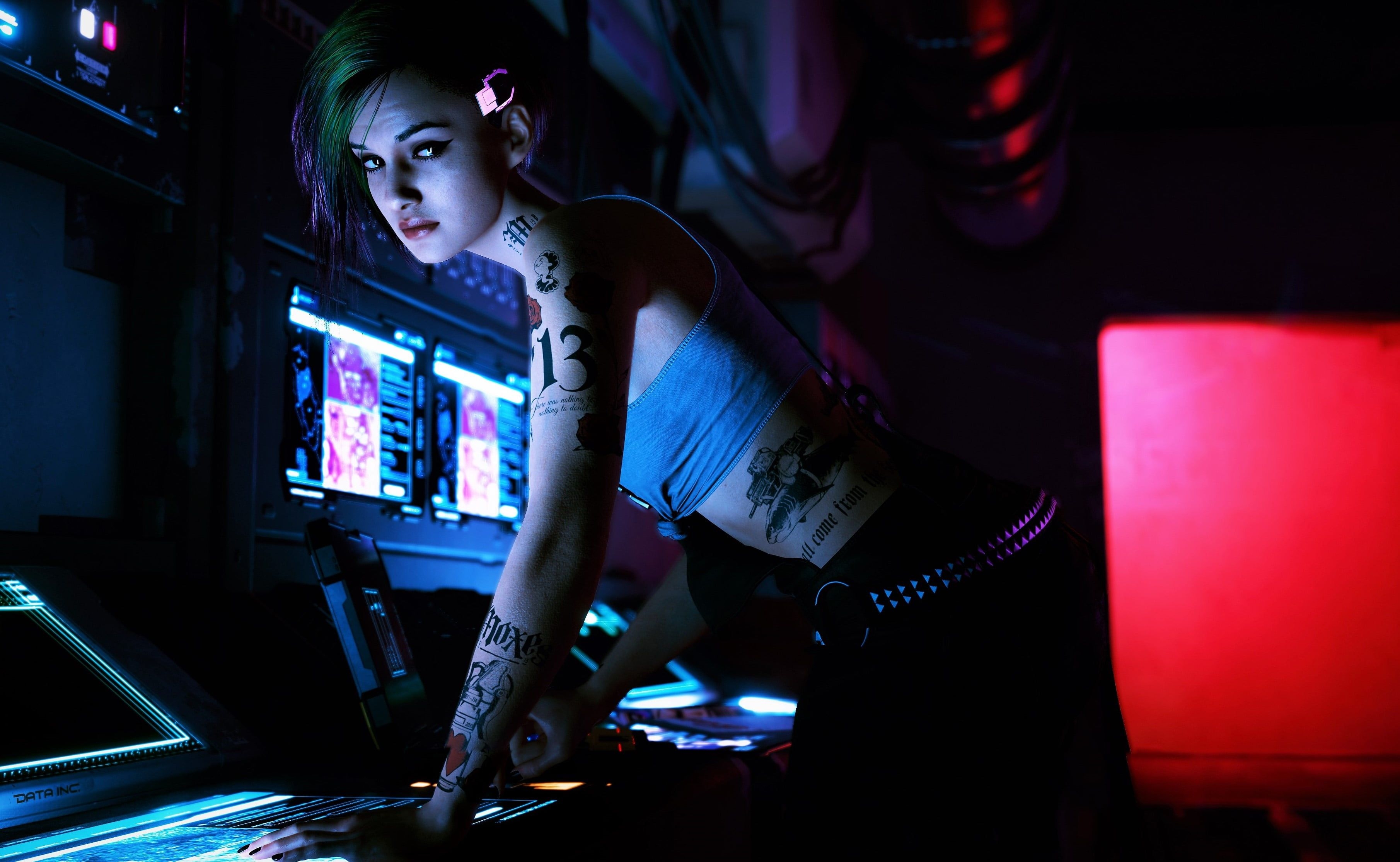 3630x2240 Judy Alvarez Cyberpunk 2077 video games #tattoo K #wallpaper #hdwallpaper #desktop. Cyberpunk Cyberpunk, Cyberpunk rpg, Desktop