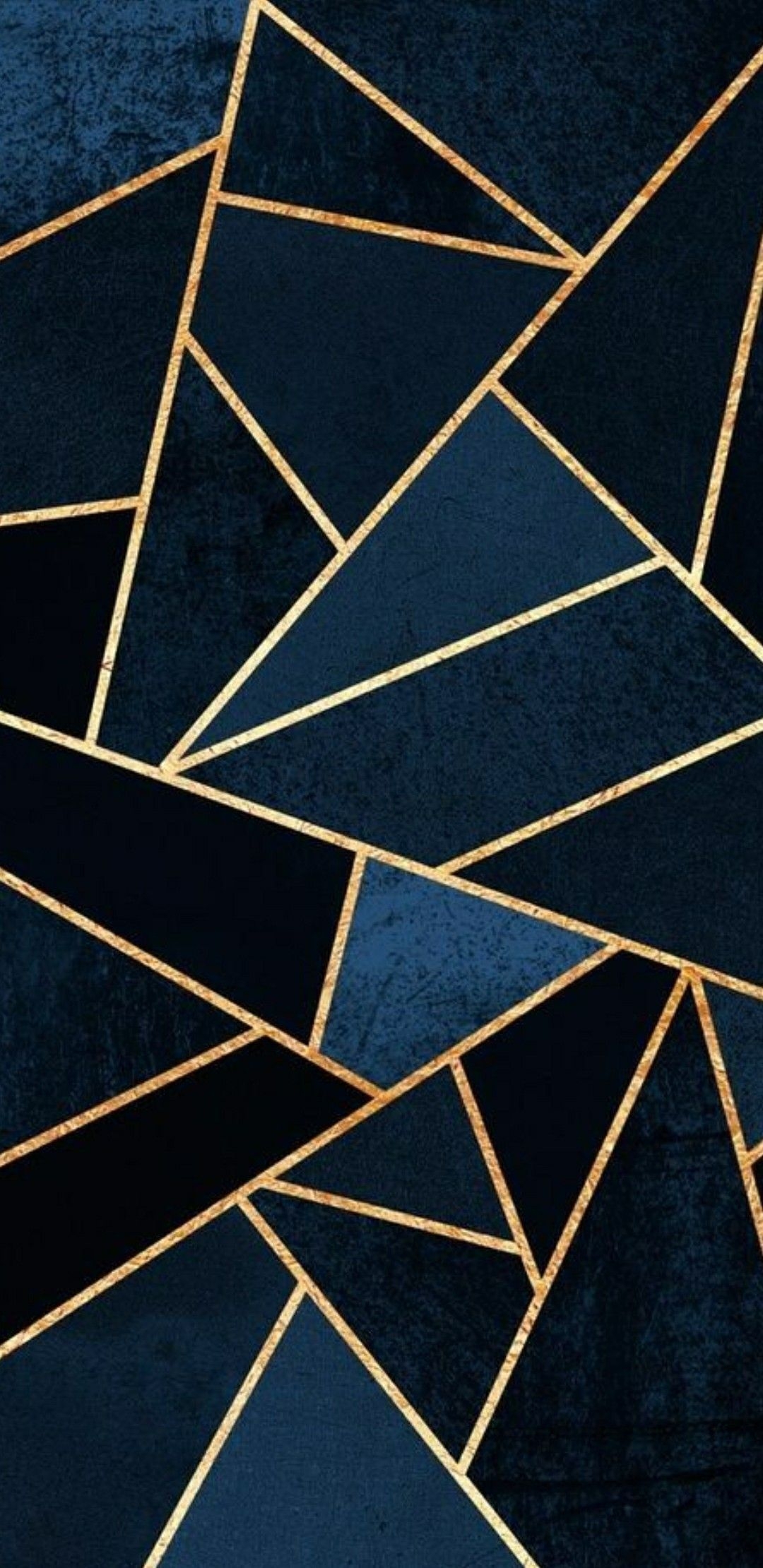 1080x2220 Blue and Gold Marble Wallpaper, Phone