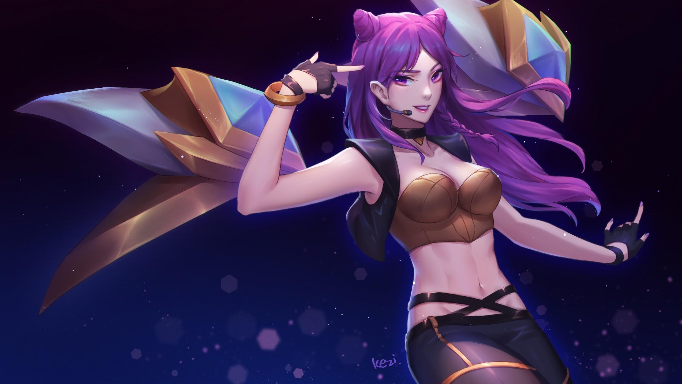 2310x1300 K DA Kai'Sa. Wallpaper & Fan Arts. League Of Legends, Desktop