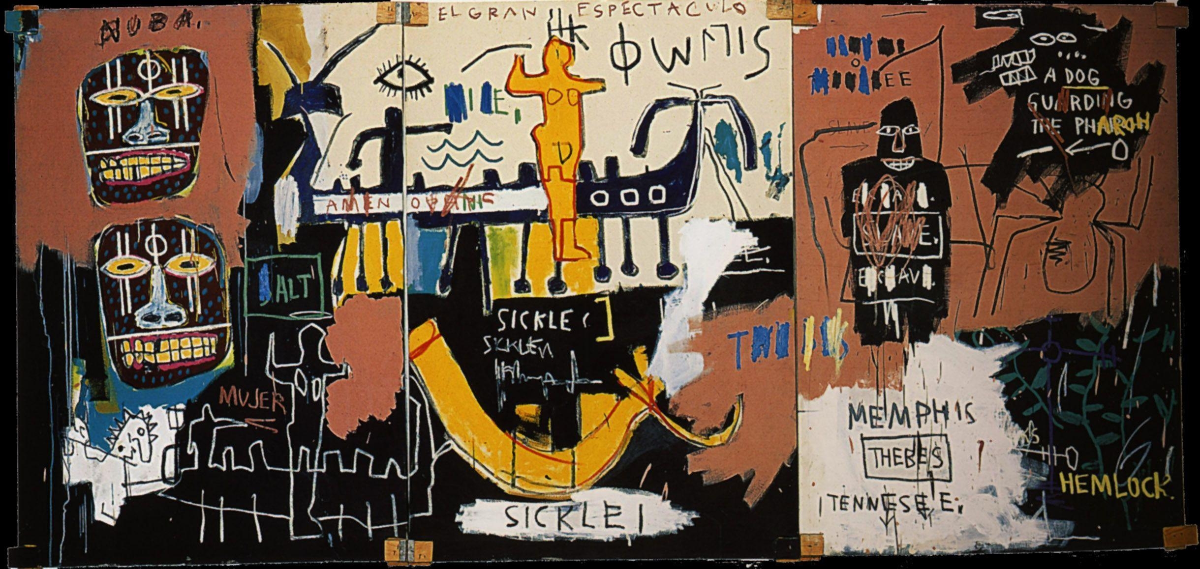 2440x1160 Jean Michel Basquiat HD Wallpaper, Dual Screen