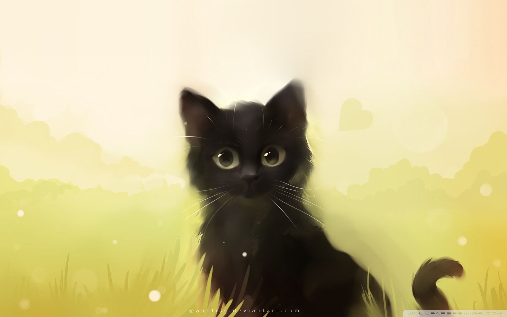 1920x1200 Cute Anime Cat Wallpaper 2020, Desktop