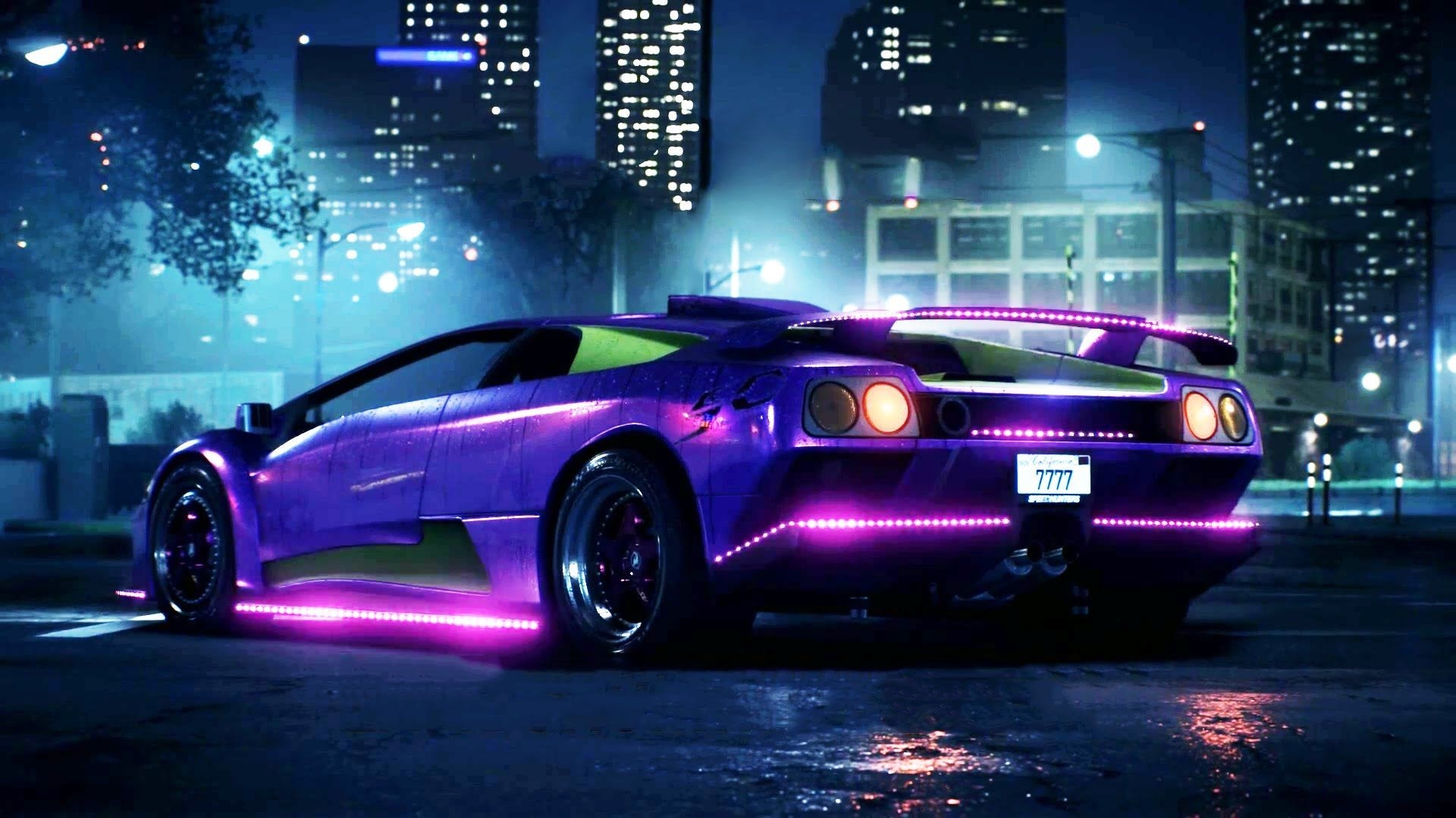 1920x1080 Purple Lamborghini Wallpaper, Desktop