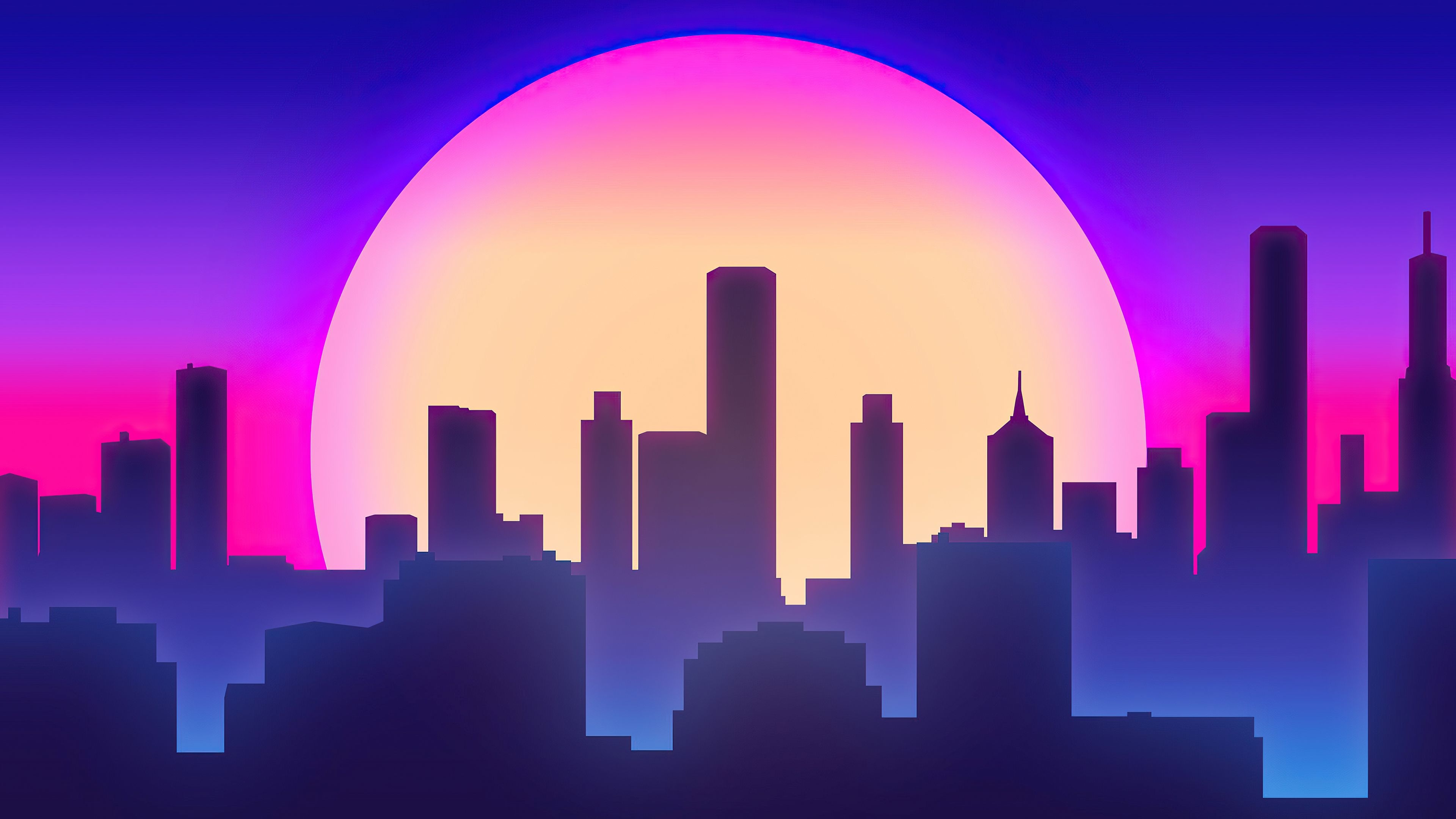 3840x2160 City Vibes Synthwave 4k, HD Artist, 4k Wallpaper, Image, Background, Photo and Picture, Desktop