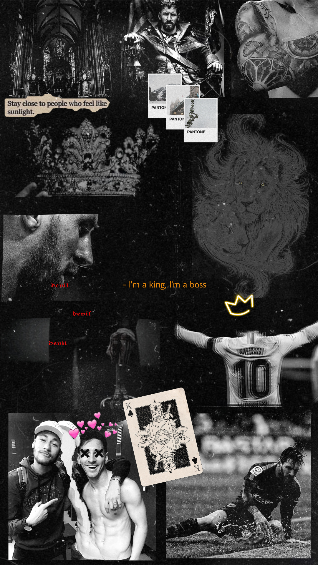 1080x1920 Messi Collage Aesthetic. Messi, Collage, Movie posters, Phone