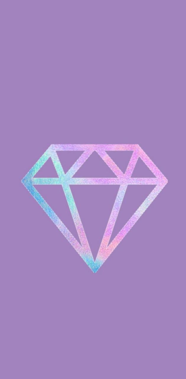 630x1280 Purple diamond wallpaper, Phone