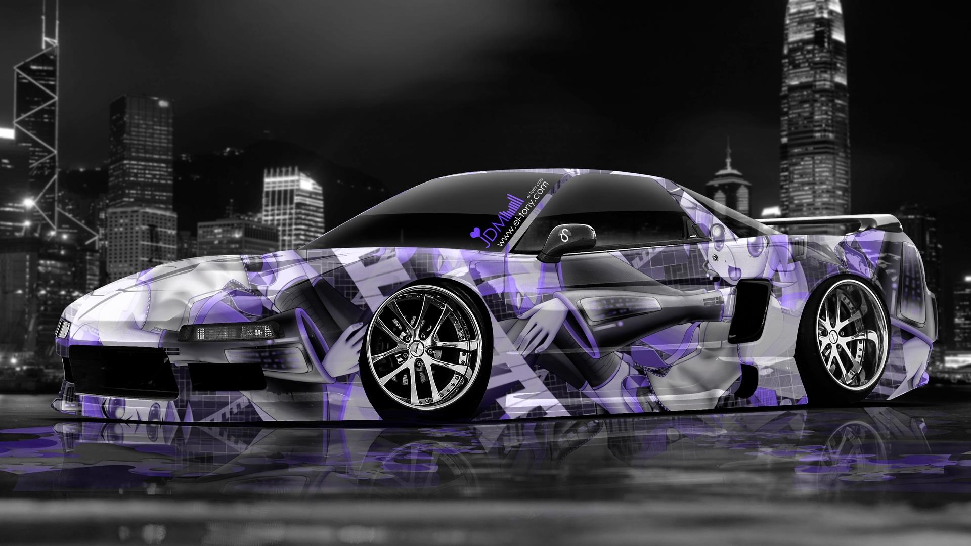 1920x1080 Toyota Supra Anime JDM City Car 2013 Back Blue Neon HD Wallpaper, Desktop