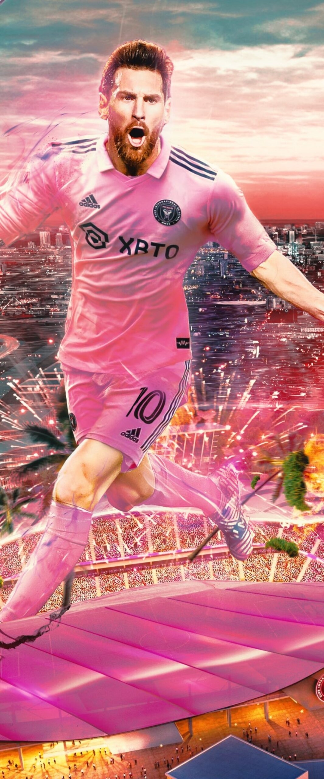 1070x2560 Best Lionel Messi Inter Miami iPhone Wallpaper [ 4k & HD Quality ], Phone