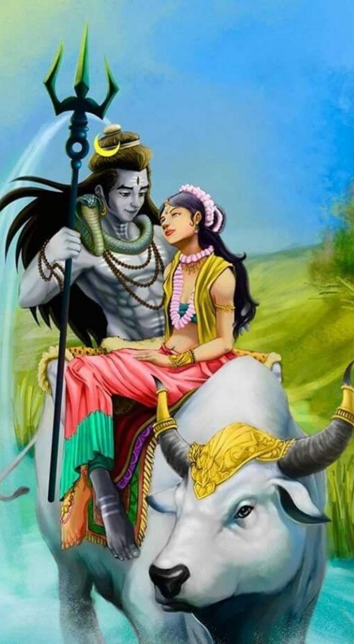 710x1280 Shiva parvathi Wallpaper, Phone