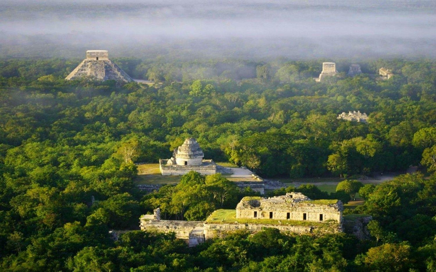 1500x940 landscape, Nature, Chichen Itza, Temple, Ruins, Archeology, Desktop