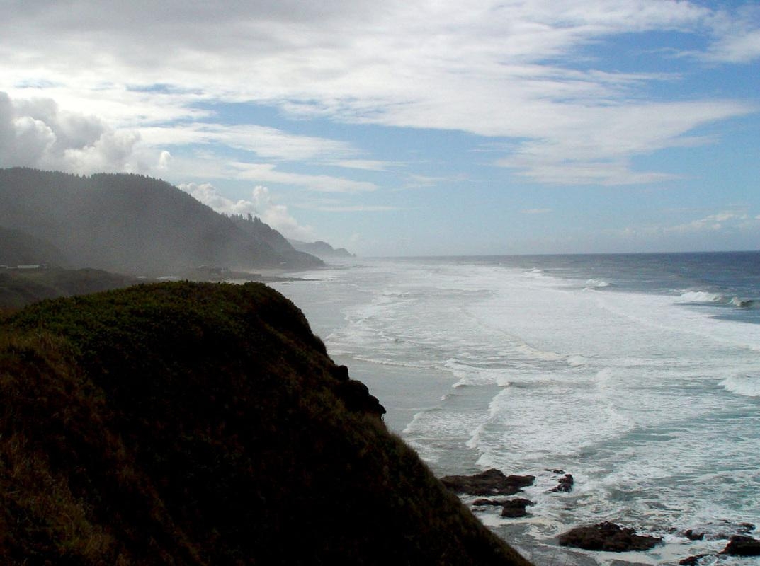 1080x800 Ocean Background Wallpaper for Desktops, Oregon Coast, California, Desktop