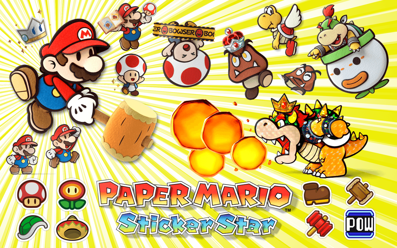 1280x800 Paper Mario: Sticker Star and Gameplay Screenshots, Desktop