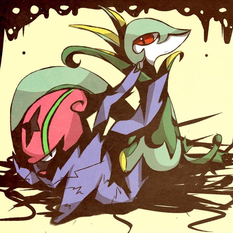 900x900 Accelgor and Serperior, Phone