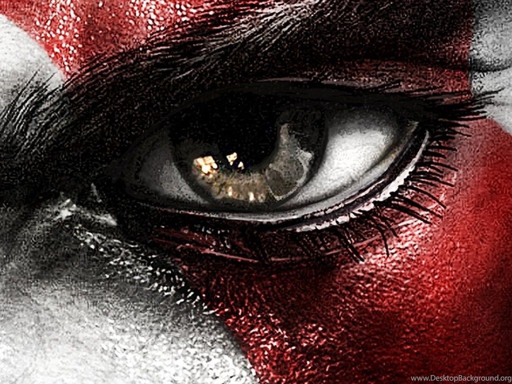 1030x770 Download Wallpaper 1080x1920 Kratos, God Of War, Face, Eyes, Scar. Desktop Background, Desktop