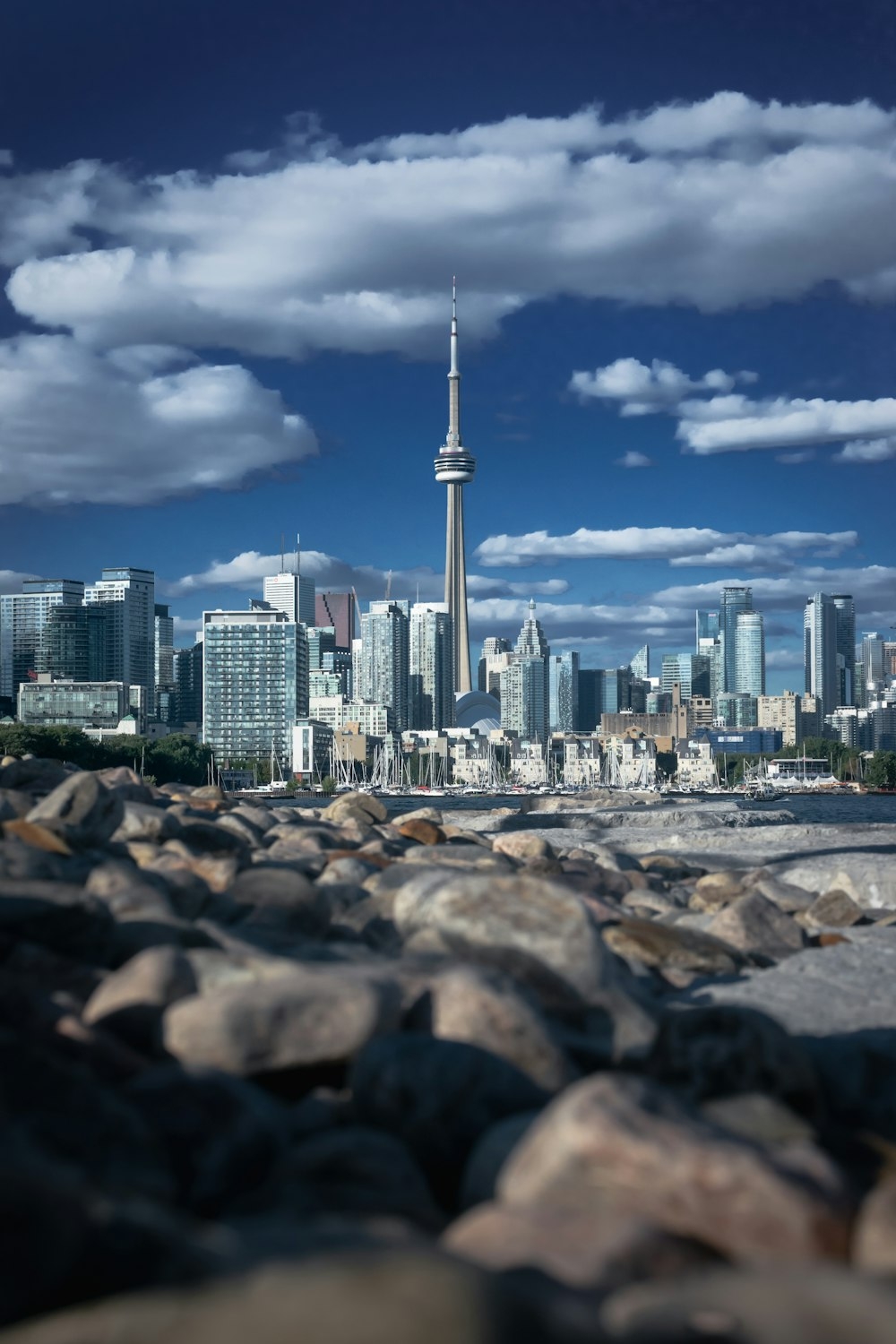1000x1500 A city skyline with a tall pointy tower, Phone