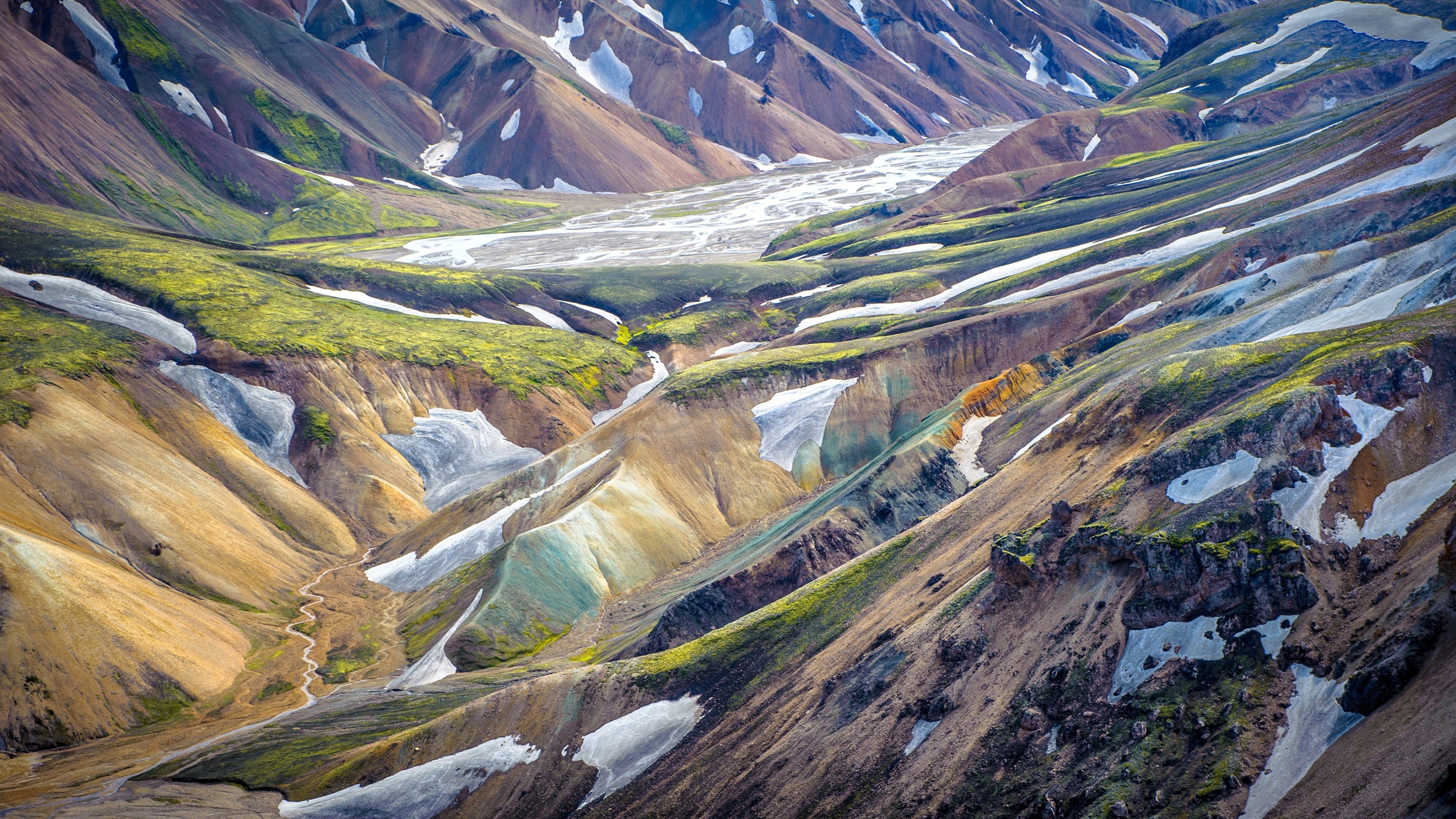 3840x2160 Wallpaper Landmannalaugar, Highlands, Iceland, HD, Nature, Desktop