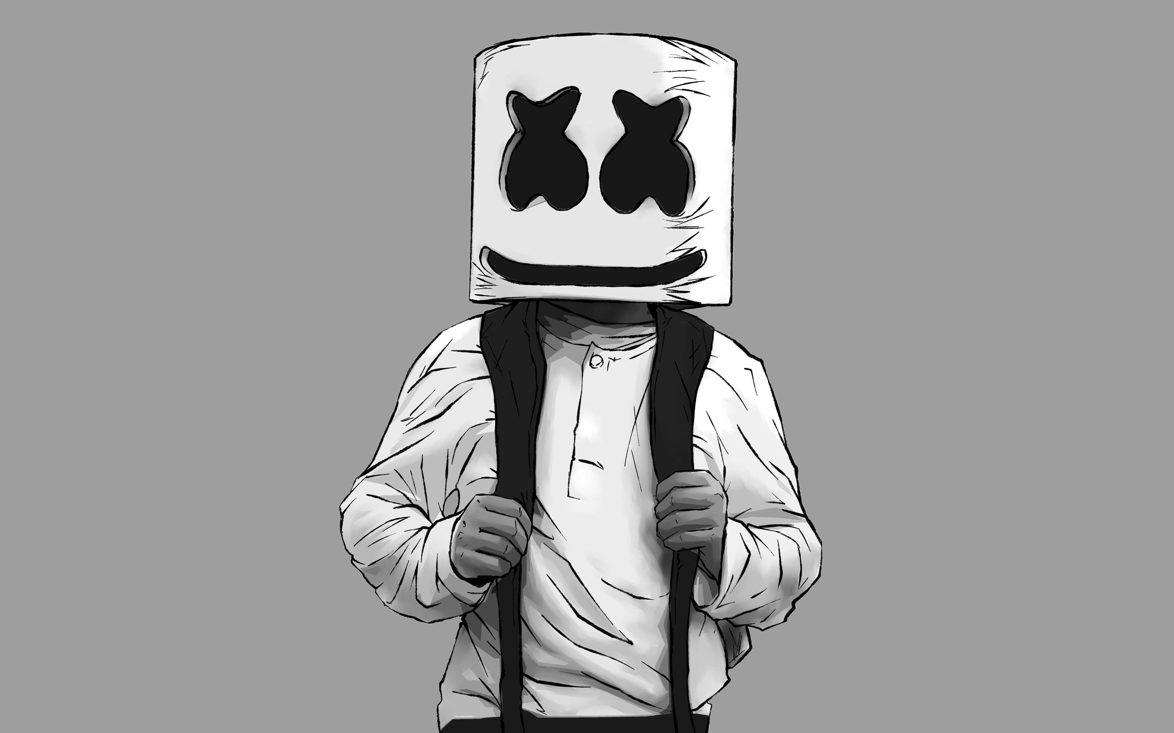 3840x2400 Marshmello Art Wallpaper Free Marshmello Art Background, Desktop