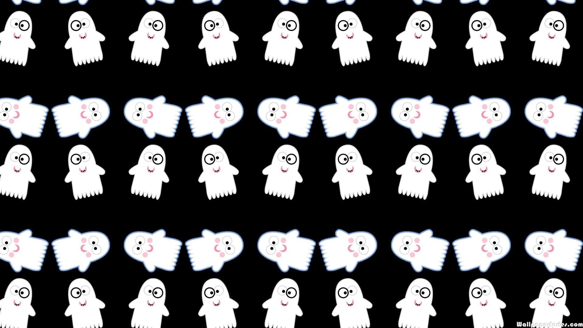 1920x1080 Hd Cute Funny Ghost Pattern Wallpaper Wallpaper Ghosts, Desktop