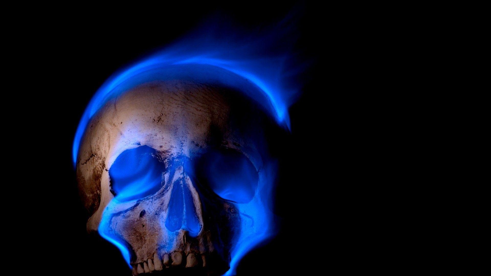 1920x1080 Blue Flaming Skull Wallpaper HD Wallpaper Collections, Desktop