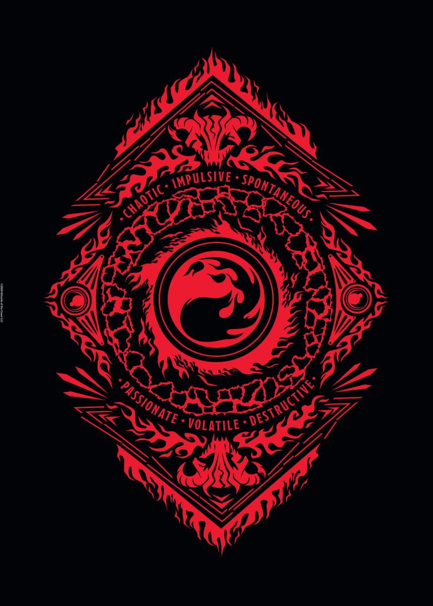 860x1200 Red' Poster by Magic The Gathering. Displate. Magic tattoo, Magic the gathering, Magic the gathering cards, Phone