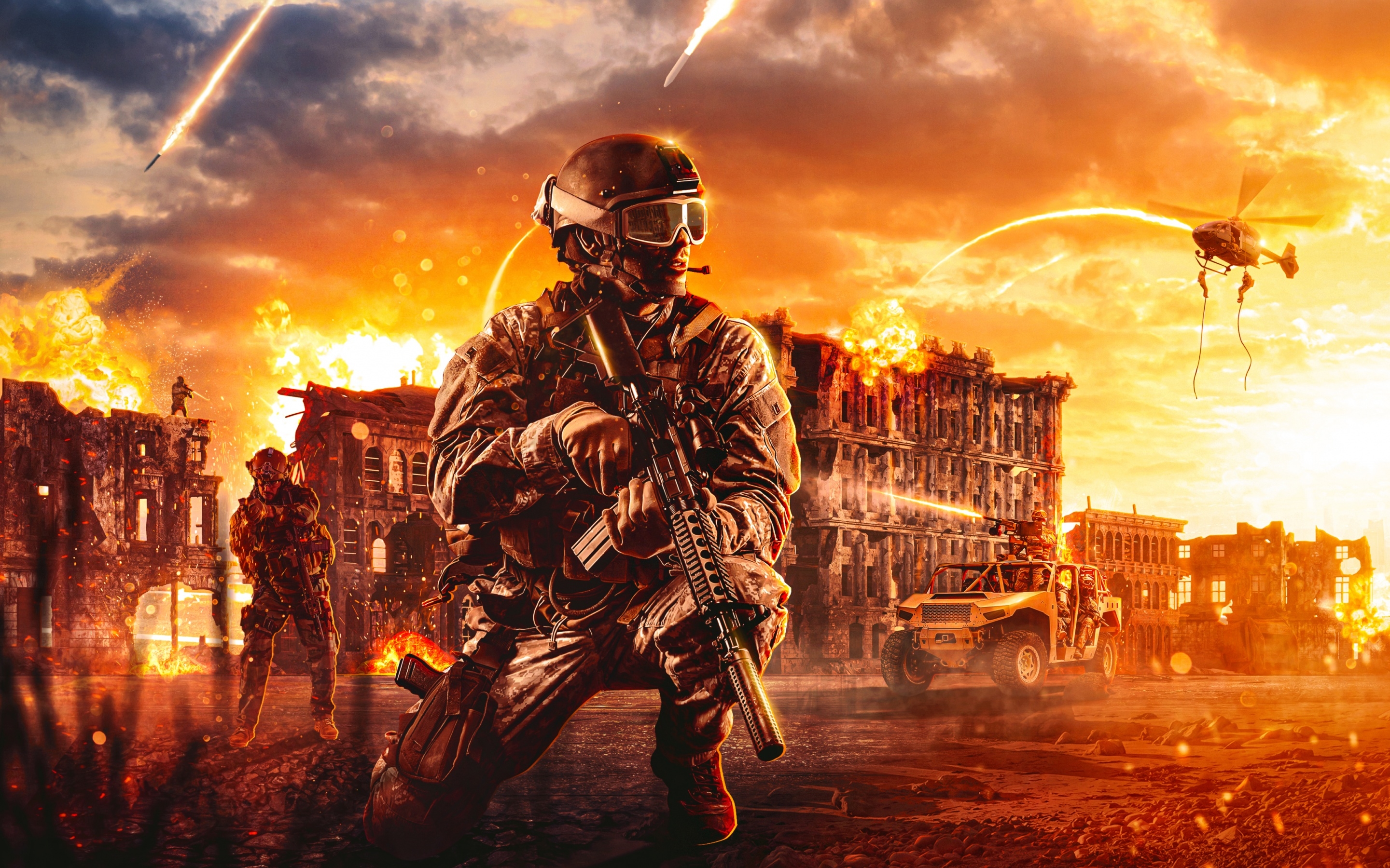 2880x1800 Call of Duty Warzone Wallpaper 4K, Soldier, PlayStation Xbox One, Desktop