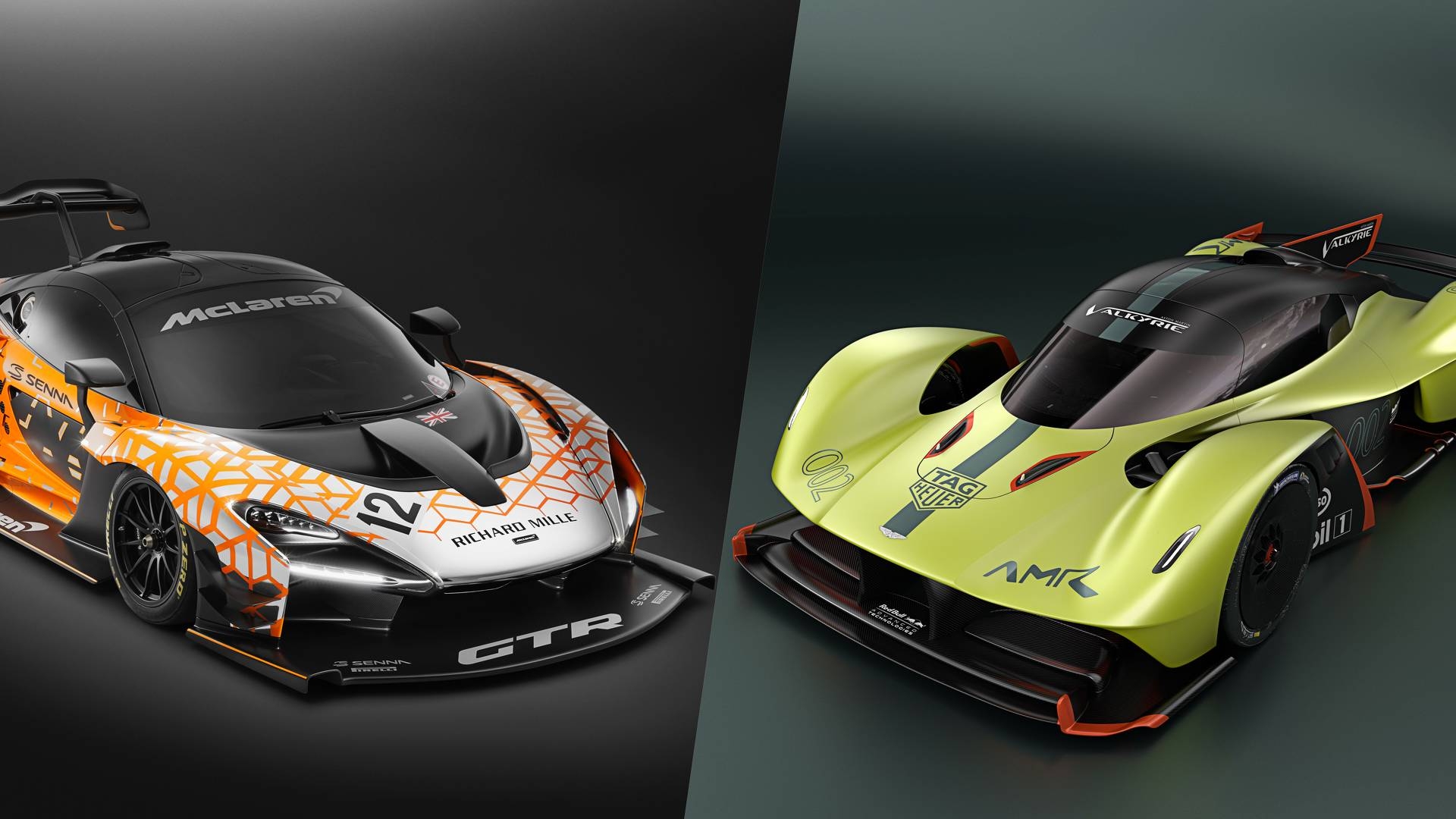 1920x1080 McLaren Senna GTR vs Aston Martin Valkyrie AMR Pro, Desktop