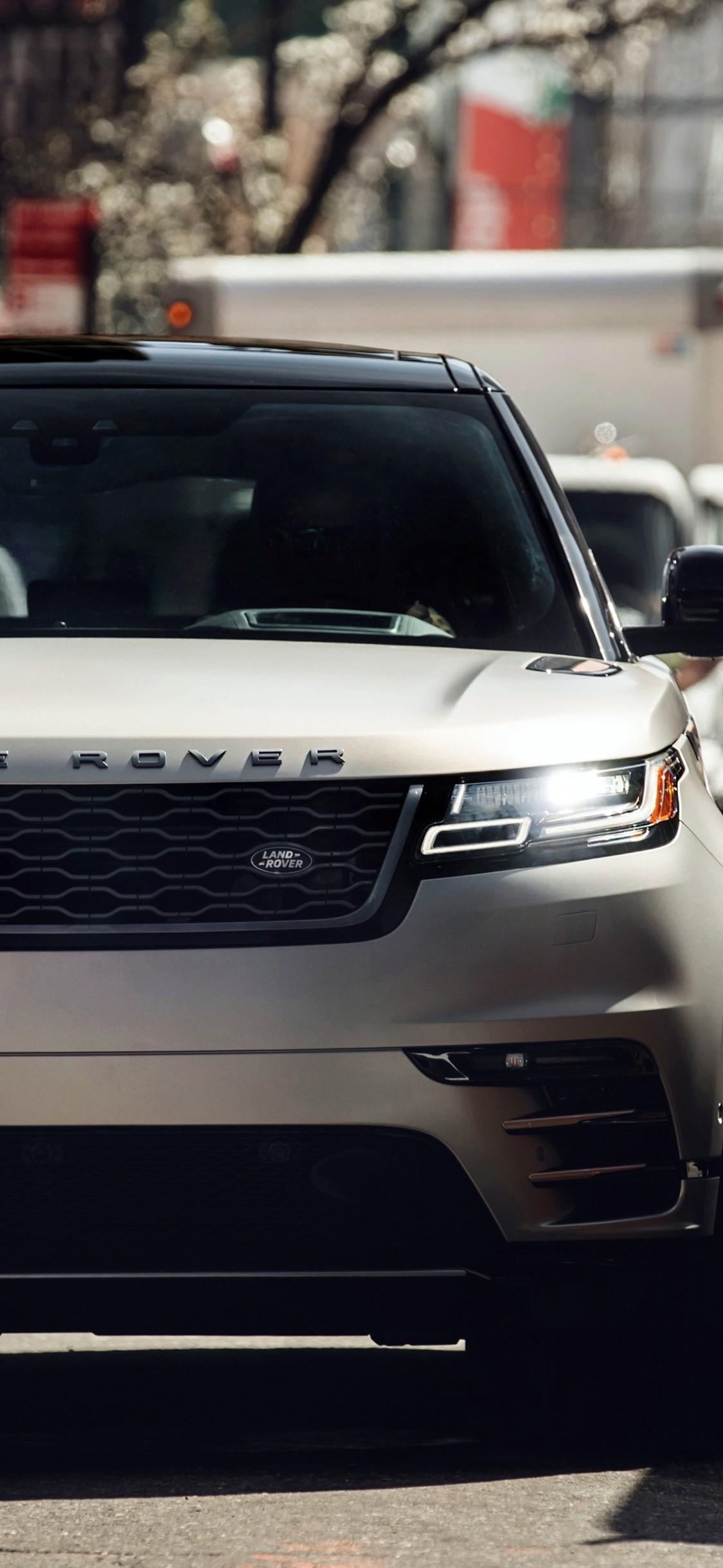 1130x2440 Download  Range Rover Velar, Urban, People, Street, Phone