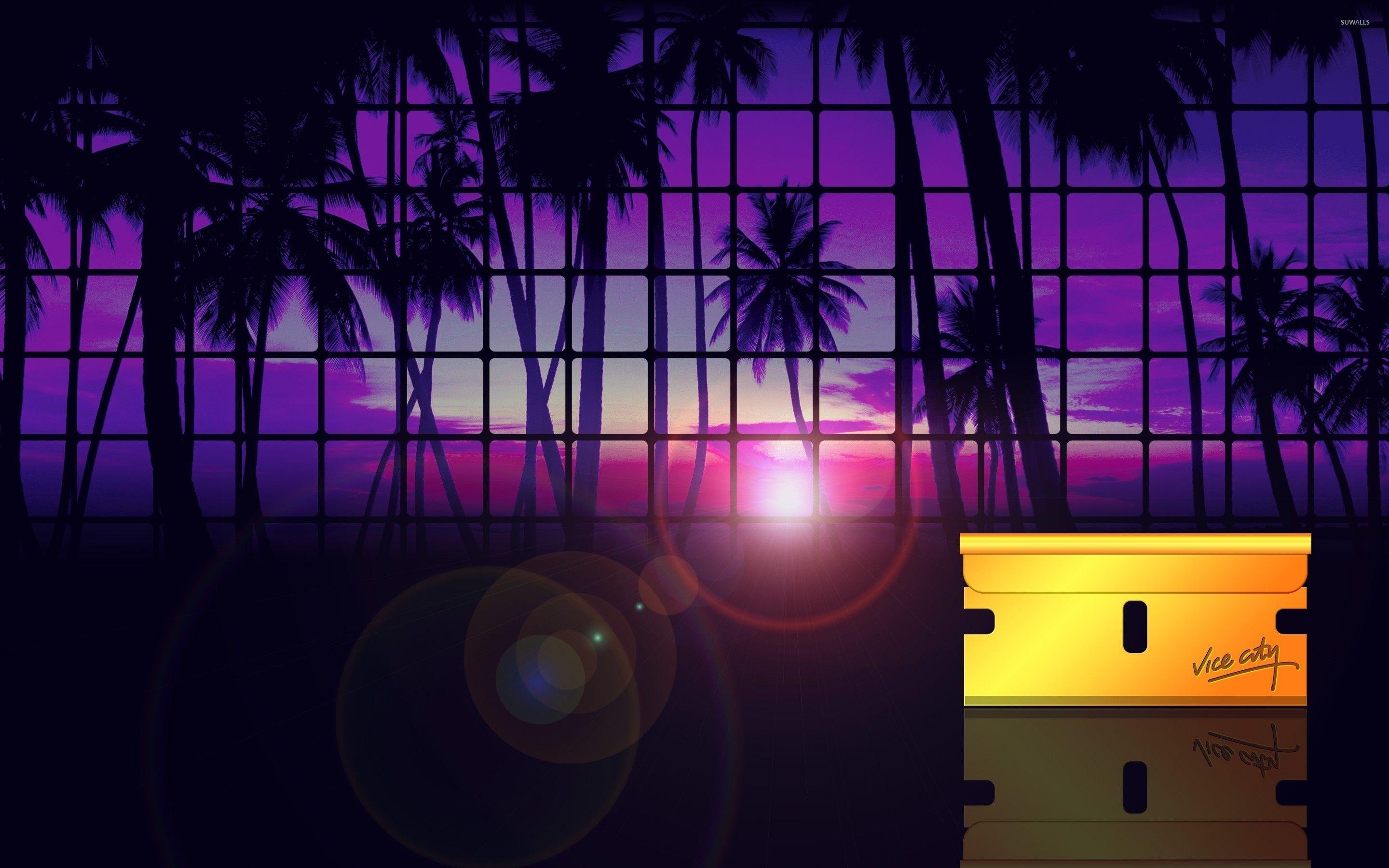 2880x1800 Grand Theft Auto: Vice City sunset wallpaper wallpaper, Desktop