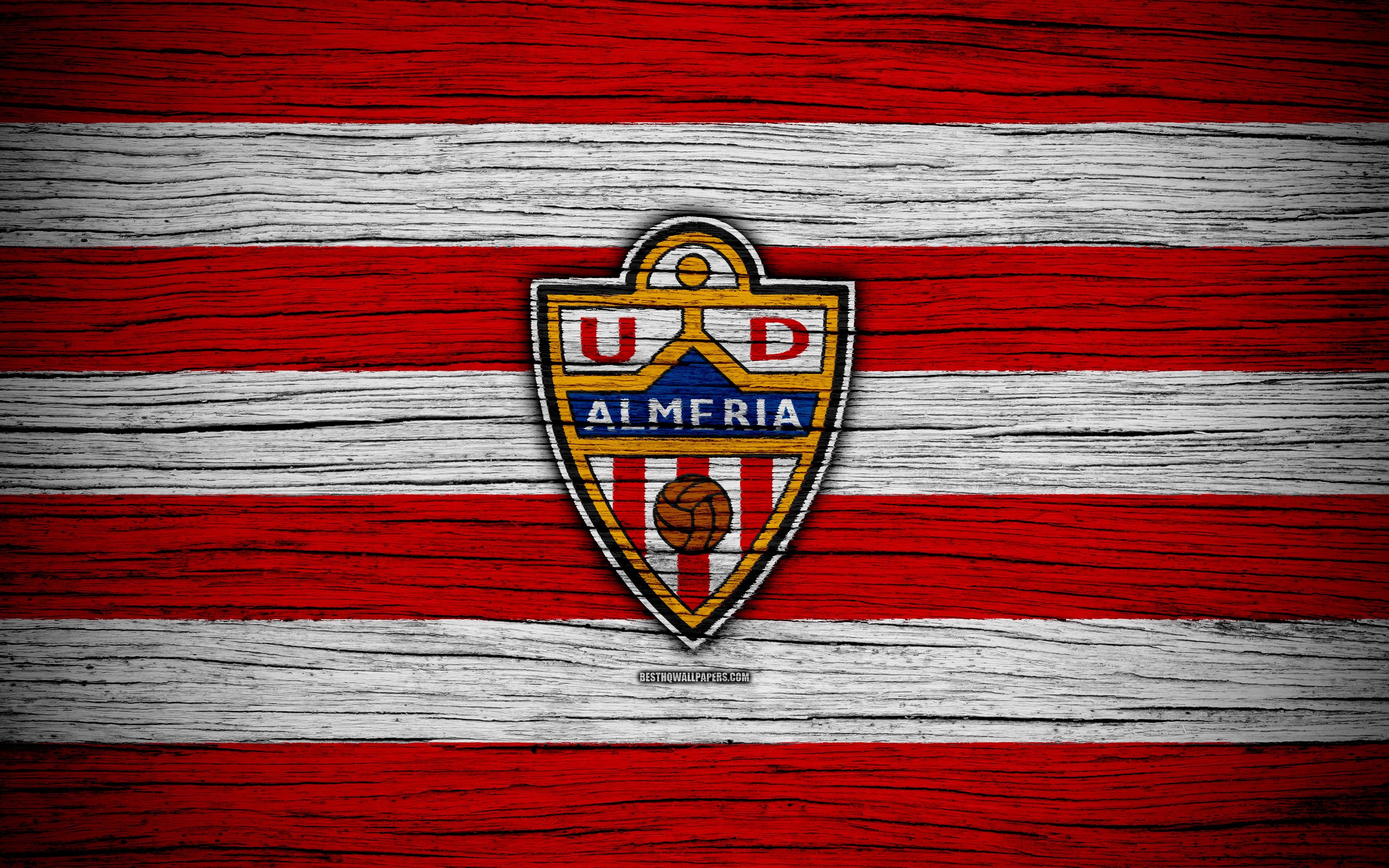 3840x2400 Download wallpaper Almeria FC, 4k, Segunda Division, soccer, Desktop