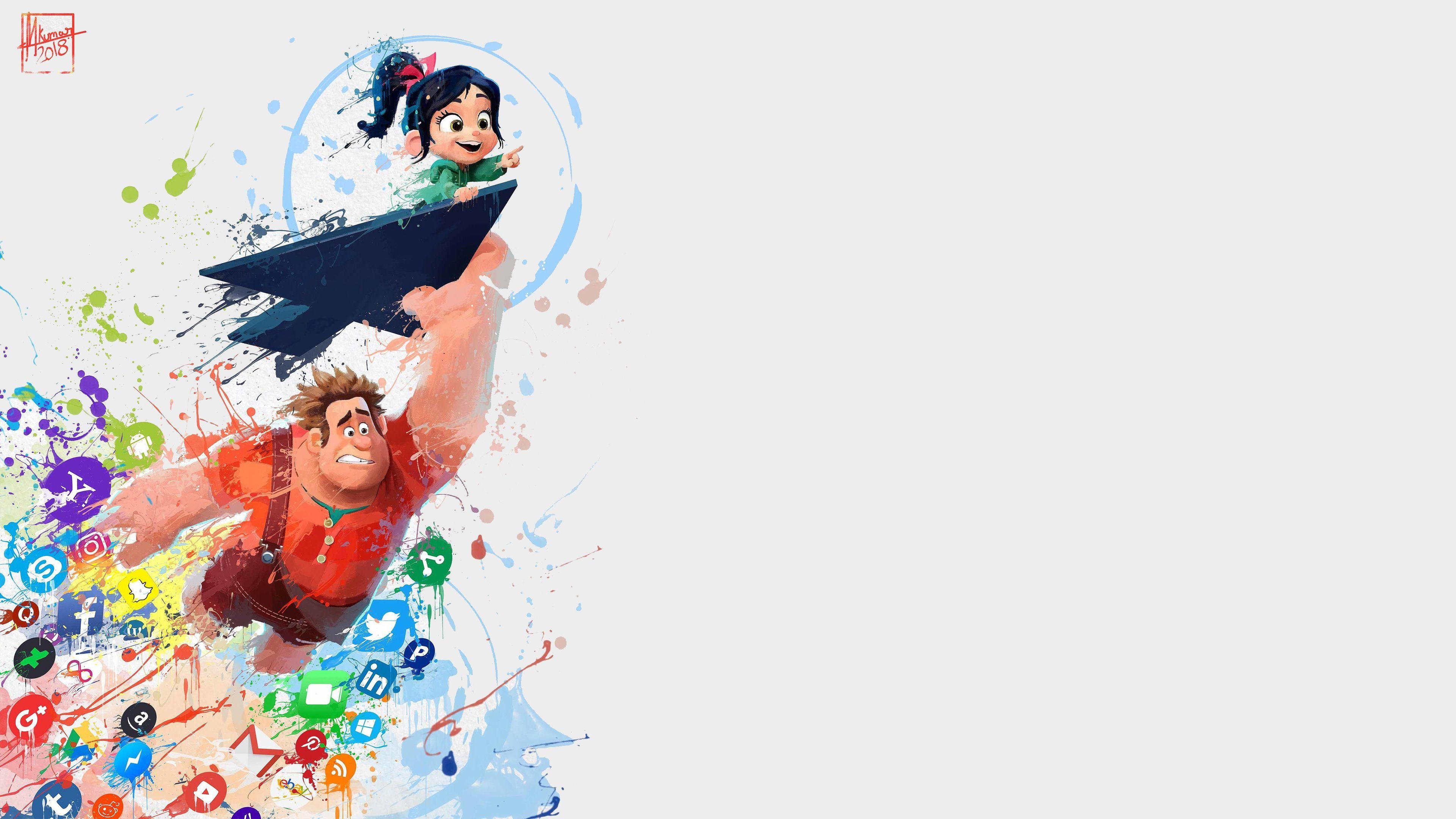 3840x2160 Ralph Breaks The Internet Wreck It Art, HD Movies, 4k Wallpaper, Desktop